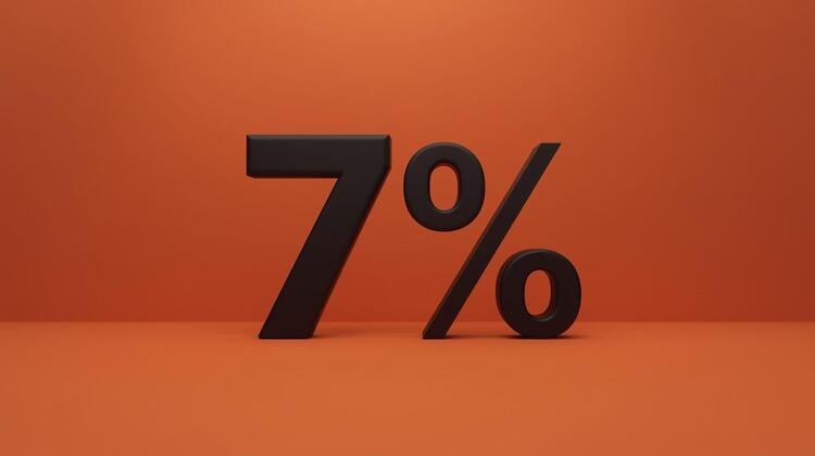 génére une image avec le chiffre 7 couleur noir et le pourcentage couleur noir sur un fond ##e2aa7d (1)
